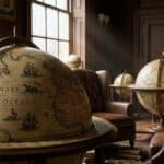Meere und Ozeane auf historischen Globen